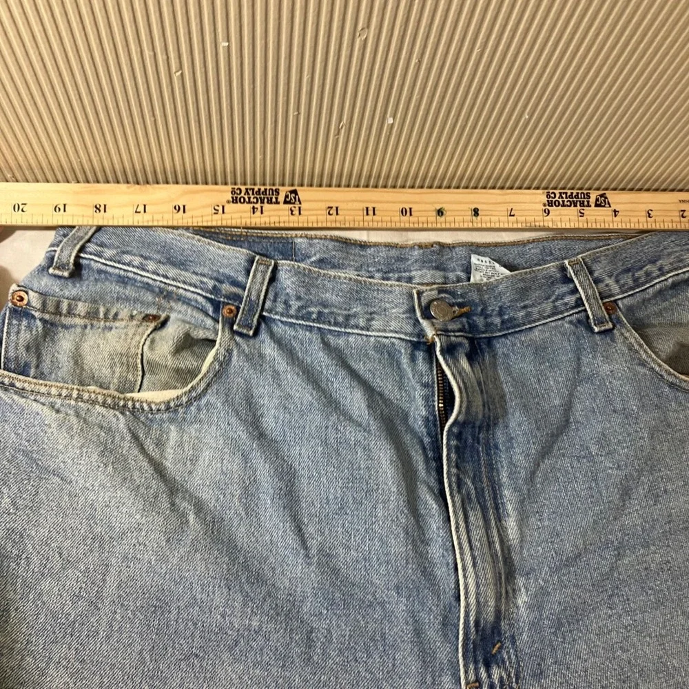 Levis 560 Mens Loose Fit Tapered Leg Jeans Light Wash Blue 40x30 Vintage Style